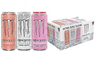 Zero Sugar Energy Drink, 15 Cans | Zero Calorie