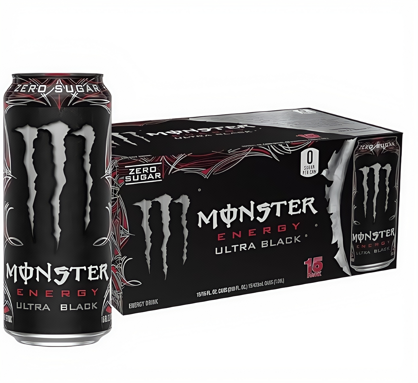 Zero Sugar Energy Drink, 15 Cans | Zero Calorie